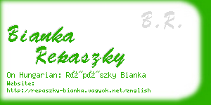 bianka repaszky business card
